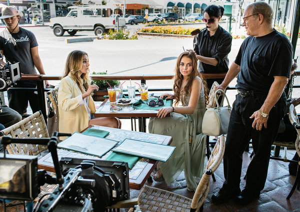 Image of Lindsay Lohan on the set of "The Canyons" (Courtesy of Jeff Minton, New York Times)