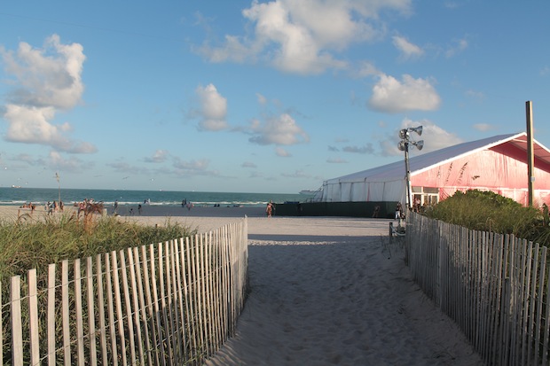 The beachside vista of the UNTITLED fair