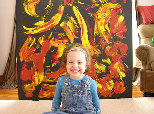 Marla Olmstead, child painter and the subject of "My Kid Could Paint That"