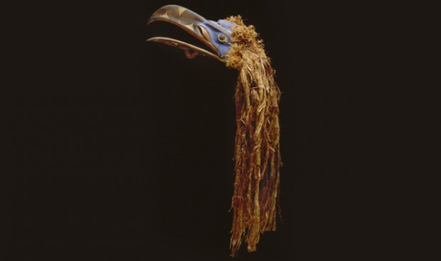 "Nuxalk Forehead Mask of Raven" (ca. 1880) (Image courtesy of The Seattle Art Museum)