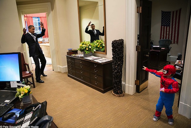 An example of an excellent Barack Obama portrait by Pete Souza 