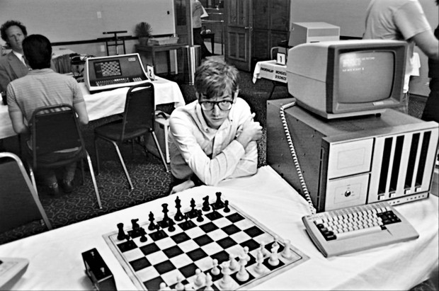 Patrick Riester as Peter Bishton in the movie  Computer Chess, a film by Andrew Bujalski. Credit: Kino Lorber