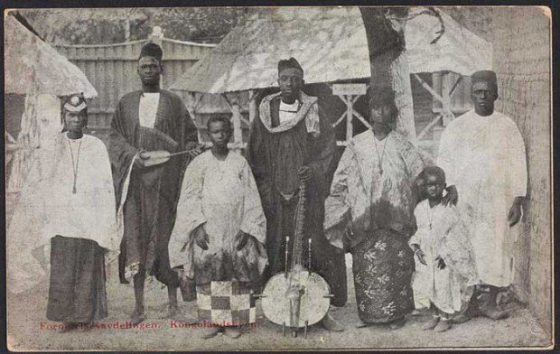 Postcard from the original "Congo Village" exhibition. Courtesy the Art Newspaper.