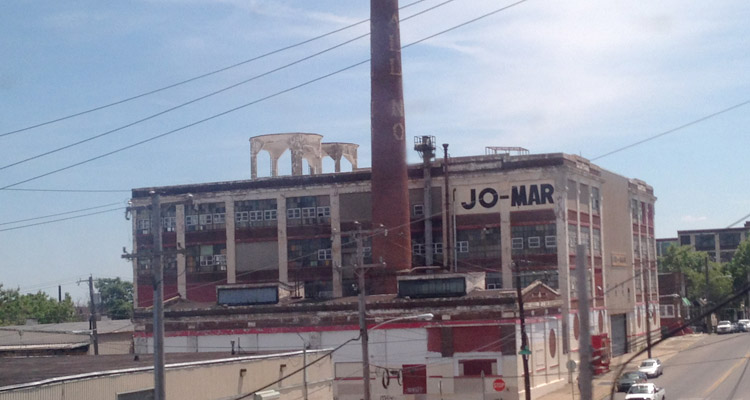The crumbling Jo-Mar Warehouse