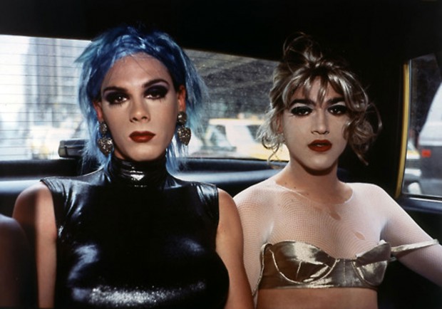 Misty and Jimmy Paulette in a Taxi-1991. Photograph, Nan Goldin