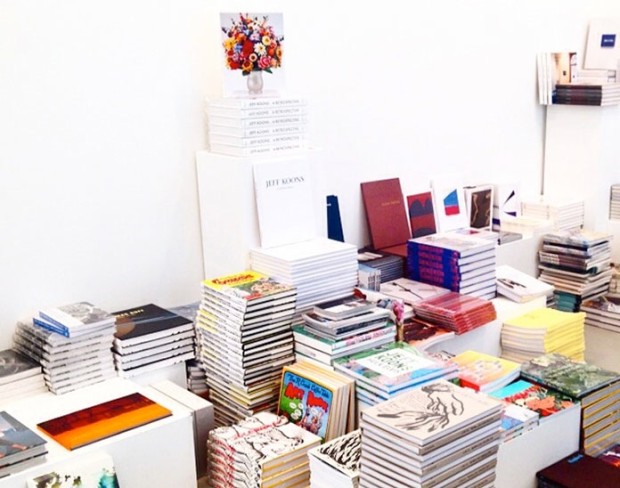 Zwirner's glossy pop-up book store