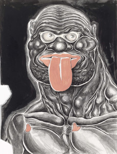 Trenton Doyle Hancock, "Self-Portrait With Tongue," 2010. Courtesy the artist and James Cohan Gallery.