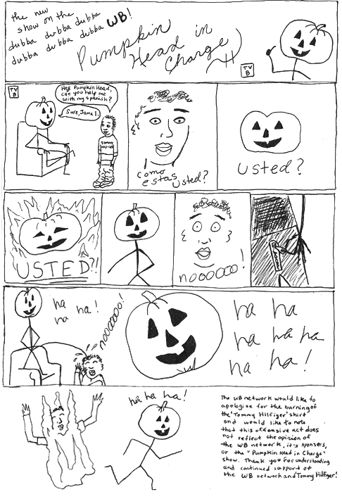 "Pumpkinhead in Charge," circa 1997. (Image courtesy of the3oclockbook.tumblr.com)