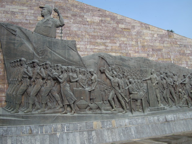 The Communist Derg memorial built by North Koreans and donated to Ethiopia (1984)