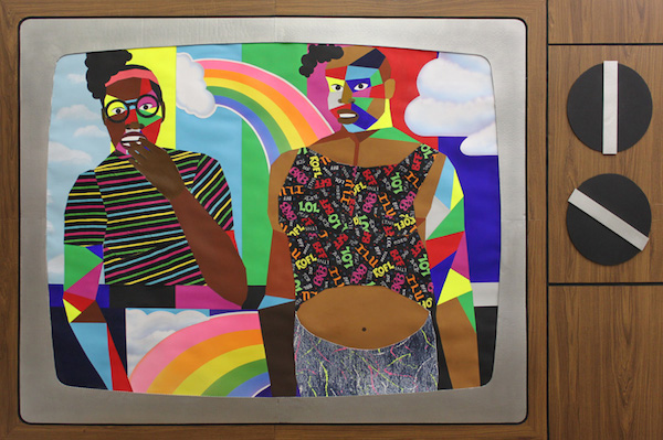 Derrick Adams, "Fun Fabulous Friends" 2014 (Image courtesy of Tilton Gallery)
