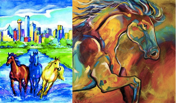 Google image results for the words "Dallas" "Horse Art"