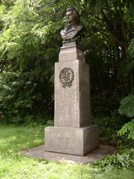 "Mozart Memorial," image courtesy of the New York  City Parks department.