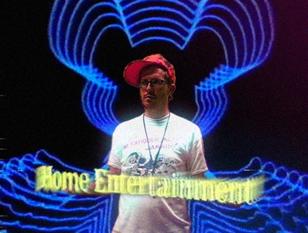 Still from C. Coy's GIF, "Home Entertainment," shown in Laurel Ptak's Graphics Interchange Format exhibition.