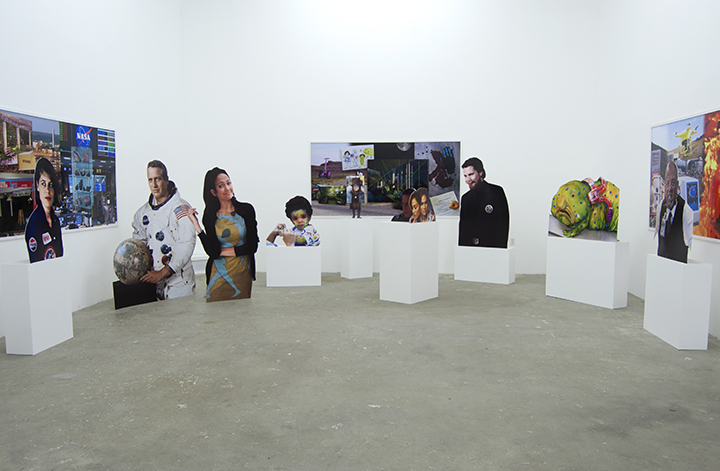 Installation view of Nick DeMarco's "Here on Earth" (Image courtesy of Interstate Projects)