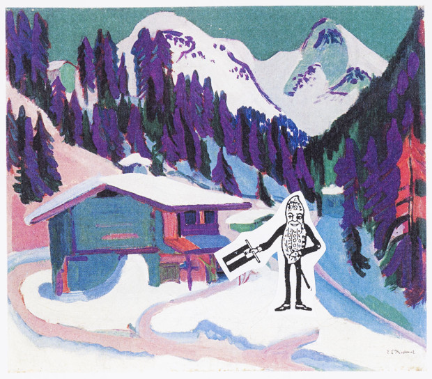Joshua Abelow Untitled("Ernst Ludwig Kirchner, 'Wildboden in the Snow,' 1924"), 2015