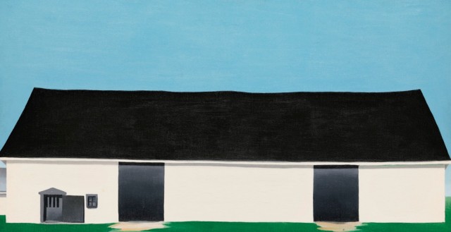 Georgia O'Keeffe, "White Barn No. 1," 1932.  Sold at Sotheby's in 2014 for $3.189 million.