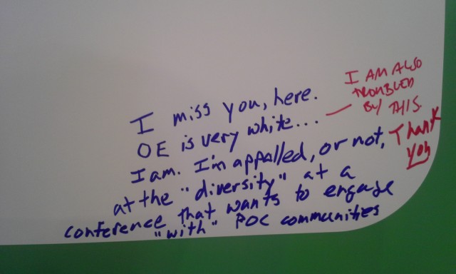 Anonymous comment left on the Michelada Think Tank whiteboard.