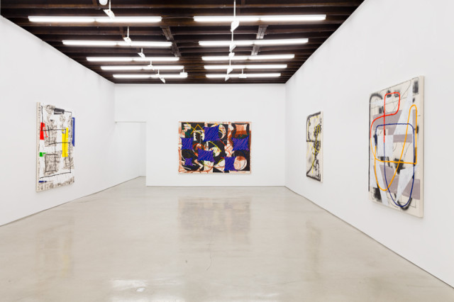 Install view of Trudy Benson's Shapes of Things at Lisa Cooley. Photo courtesy of the gallery.
