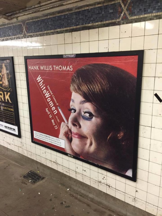 Hank Willis Thomas subway ad. Image courtesy of Hank Willis Thomas's Facebook.