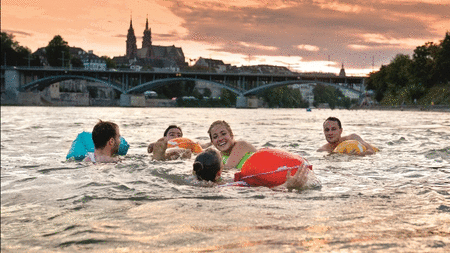 This is what Basel, Switzerland looks like. We don't need to be there. Let's all go swimming in the East River. 