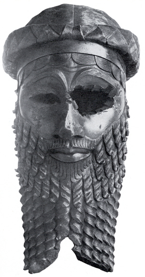 Bronze head, usually attributed to Sargon of Akkad. 