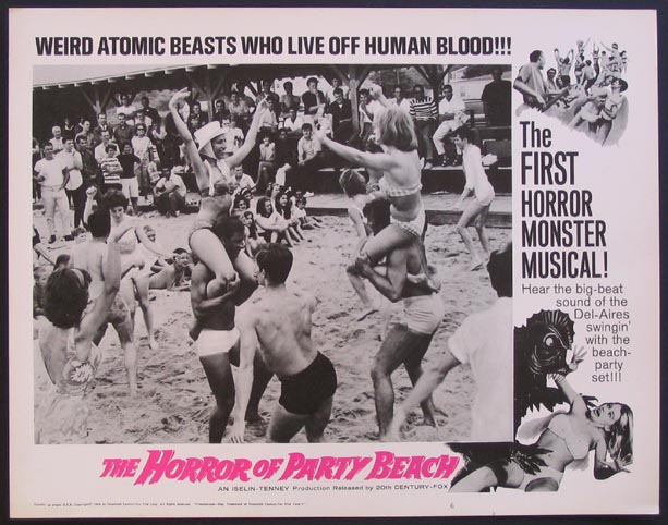 The Horror of Party Beach, an example of a movie that artists like, according to Robert Smithson.