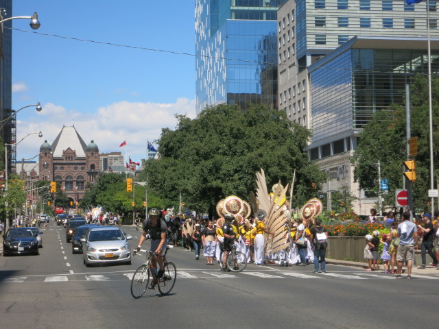 The "Ring of Fire" procession on University Avenue. Image credit: Tony Halmos