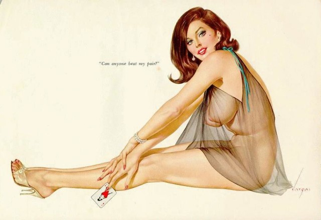 Vintage Playboy Vargas print. Credit: The Museum of Movie Posters