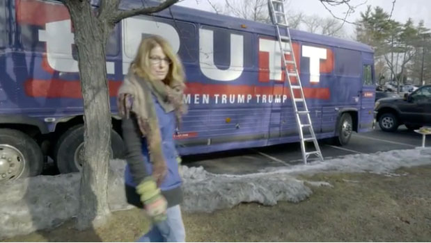 The Trump art bus