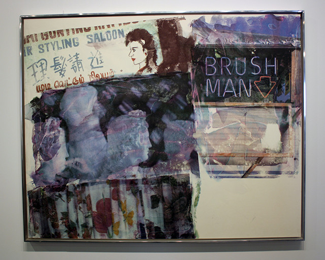 Robert Rauschenberg, “Brush Man (Anagram A Pun),” 1998 at Galerie Michael Shultz.