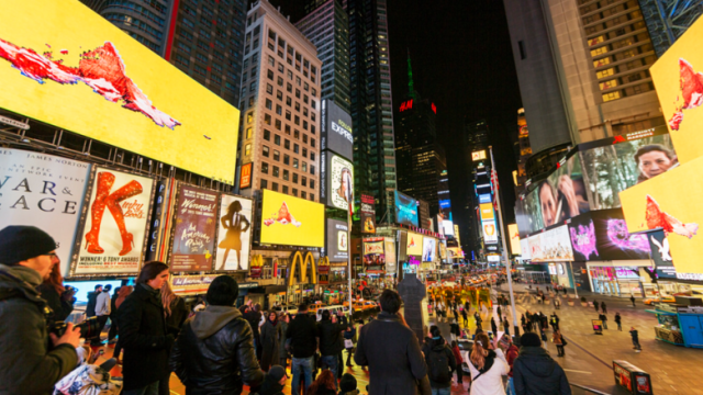 Lorna Mills's Midnight Moment at Times Square