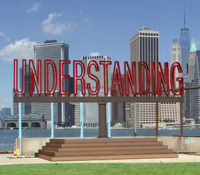 Rendering of Martin Creed's forthcoming "Understanding" installation in Brooklyn Bridge Park.