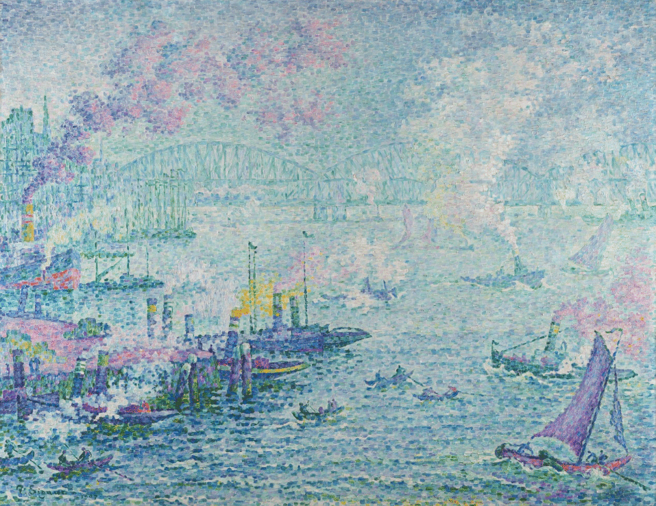 If you've ever wanted to get up close to "The Port of Rotterdam" by Paul Signac without visiting the Museum Boijmans Van Beuningen, now's your chance. 