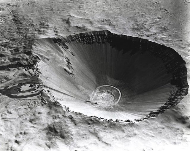 Sedan Crater, Nevada Test Site Government photograph (AEC­68­8375), c1962