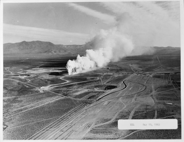 Nevada Test Site, “Eel,” Photograph from National Archives at College Park, c 1962