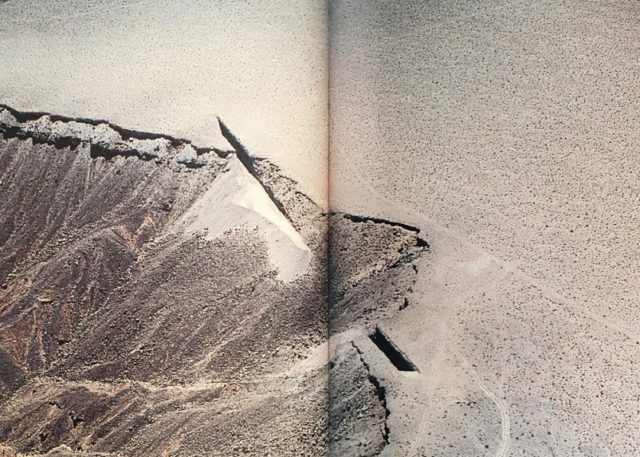 Michael Heizer, Double Negative, 1969­1970 Spread from Michael Heizer by Germano Celant, Fondazione Prada, 1997
