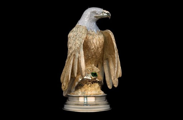 Ron Shore's missing gold and diamond-encrusted eagle (image via Gawker)