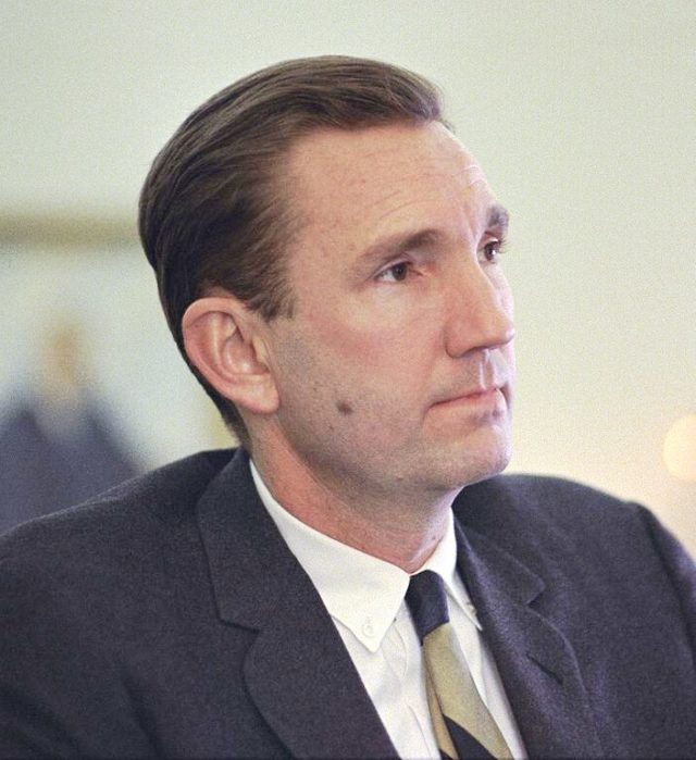 Ramsey Clark in the White House, 1968. Courtesy of wiki commons