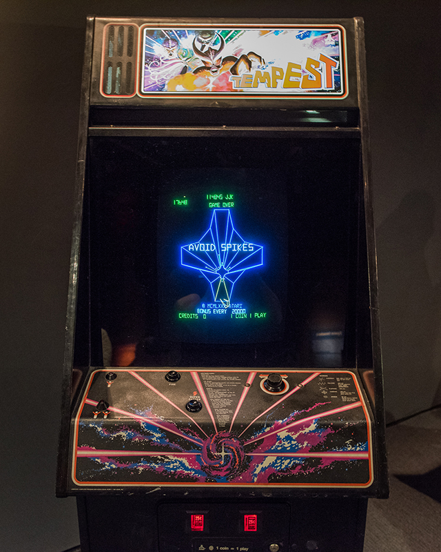 TEMPEST (1981) will be among the 38 video arcade games on view—and playable—in the exhibition "Arcade Classics: Video Games from the Collection" at Museum of the Moving Image, May 21–October 9, 2016. Photo credit: Thanassi Karageorgiou / Museum of the Moving Image