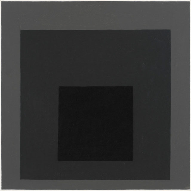Josef Albers, Study for "Homage to the Square: Late Exchange," 1964. Oil on Masonite