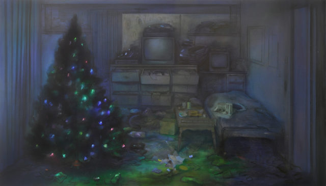 Brandi Twilley, Christmas Tree, 2015, oil on canvas (Courtesy the artist and Sargent's Daughters)