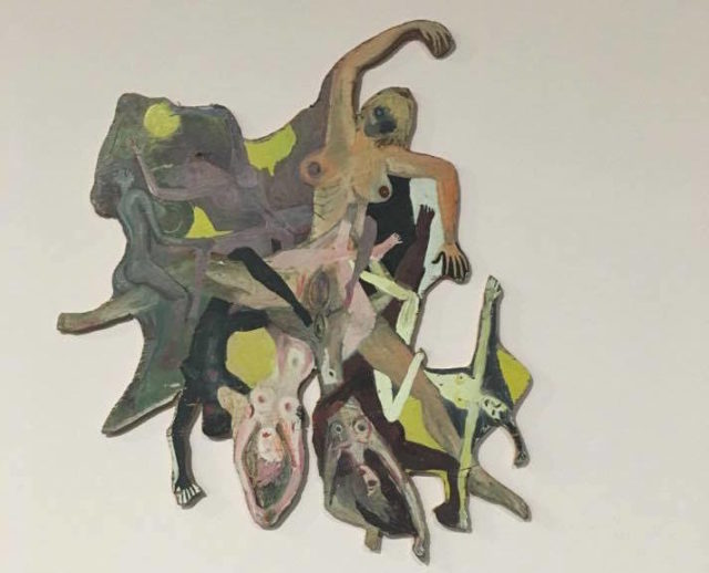 Ellen Cantor, Mad Honey (top section), 1990-91, carved wood and oil paint (photo by author)