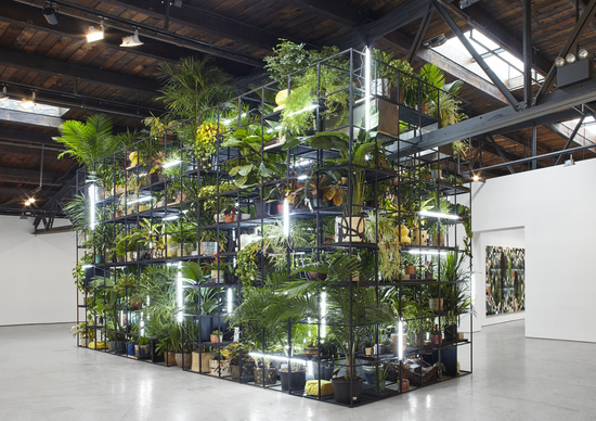 Installation view of Rashid Johnson's "Antoine's Organ" from Fly Away at Hauser & Wirth (Photo: Martin Parsekain; Courtesy the artist and Hauser & Wirth)