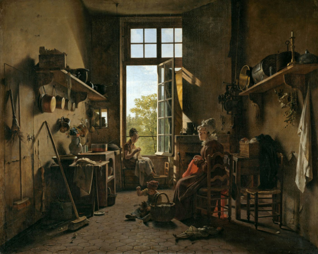 Martin Drölling, “L’intérieur d’une cuisine” (1815), believed to have been painted with Mummy Brown (via the Louvre)