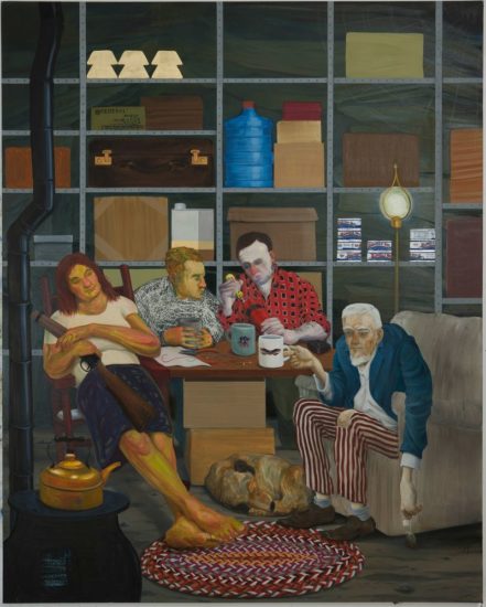 Nicole Eisenman, Tea Party, 2011, oil on canvas (Courtesy the artist and the New Museum)
