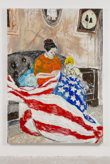 Farley Aguilar, Mother and Child, 2016, Oil on linen (Courtesy the artist and Lyles & King, New York)
