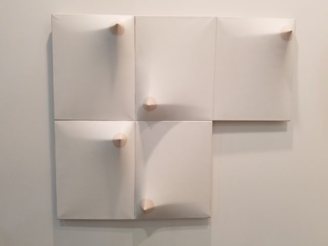 The nipple-minimalist "Trojans Polyptych," by Zilia Sánchez at Galerie Lelong.