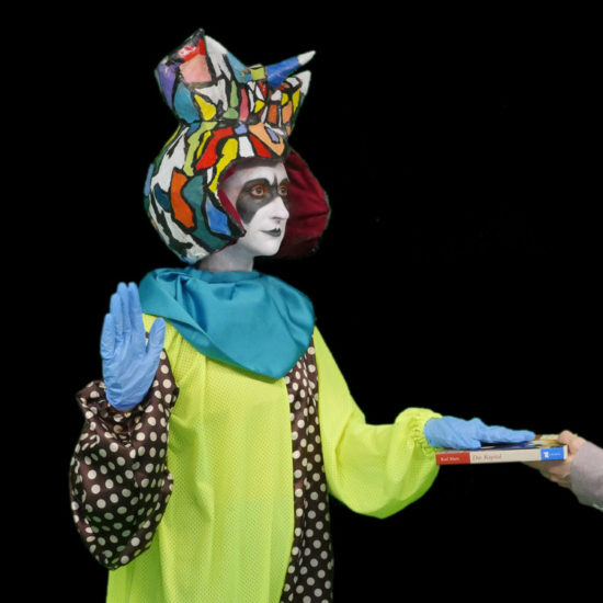 Rachel Mason, "FutureClown's Inaugural Address," 2017, Video (Courtesy the artist and Whitney Houston Biennial) 
