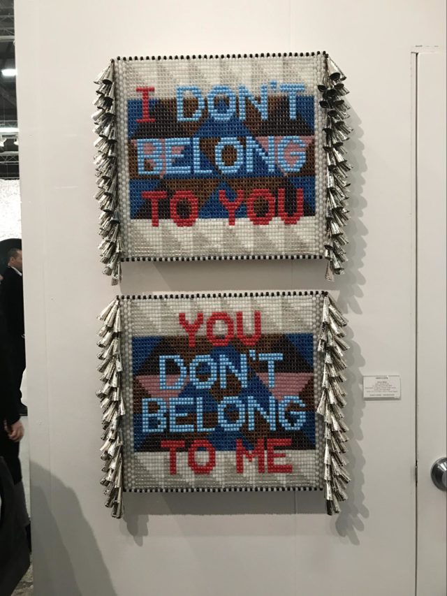 Jeffrey Gibson, I Don’t Belong To You and You Don’t Belong To Me