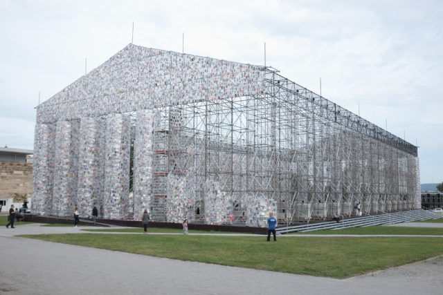 Marta Minujín and Pierre Bal-Blanc, “The Parthenon of Books,” 2016 - ongoing